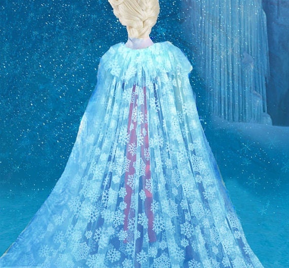 Frozen Elsa Cape Elsa Cape Elsa Costume