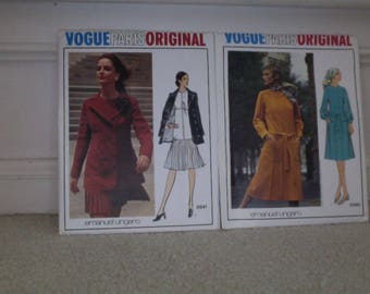 Vogue Paris Original Emanuel Ungaro Vintage Sewing Pattern Bundle