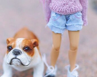 jeans shorts ripped for ooak custom Blythe doll