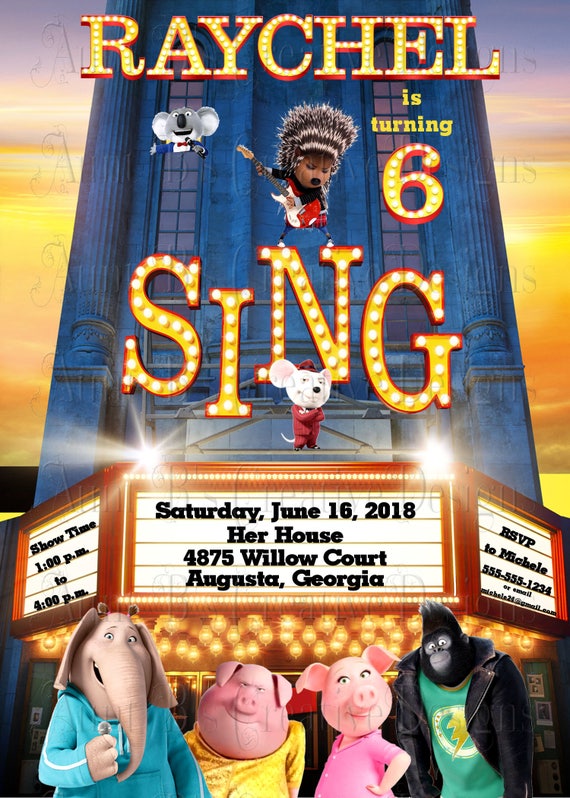 Sing Party Invitations 3