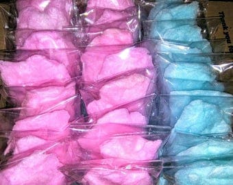 25 Cotton Candy Favors-Great for birthday party favors, wedding, baby shower, gender reveal, classroom treats, gifts