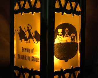 Haunted Mansion Inspired Battery-Operated Plastic Lanterns (Gold Mini)