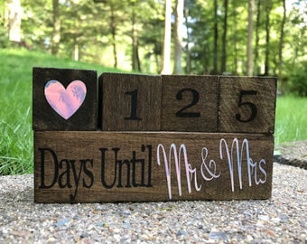 Countdown Block/ Wedding Countdown