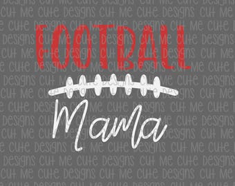 SVG DXF PNG cut file cricut silhouette cameo scrap booking Football Mama