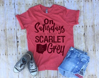 ohio state buckeyes shirt ohio state shirt ohio football on saturdays we wear red ohio shirt ohio state gift funny ohio state shirts