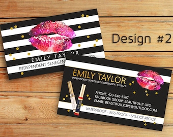 LipSense Business Cards - SeneGence International - LipSense - Distributor - Lipsense