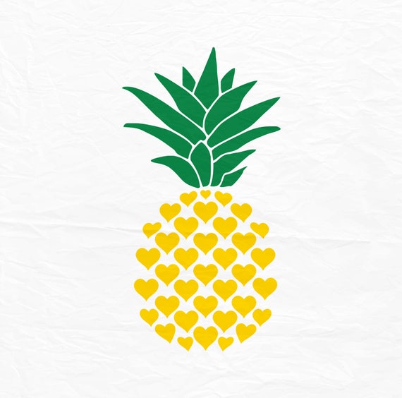 Download Pineapple svg Pineapple svg Svg Pineapple from hearts Dxf