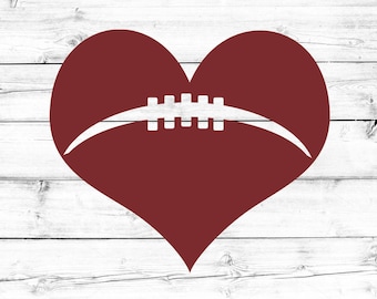 Football SVG - PNG, Football Heart Svg, Football Laces Svg, Game Day Svg, Svg Files, Cut Files for Cricut, Svg for Cricut