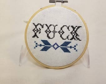 Naughty cross stitch | Etsy