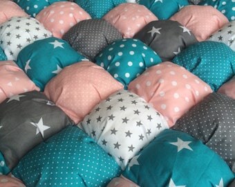 Bubble Quilt-Baby Blanket-Tummy time mat-Crawling mat-Puff Quilt-Babydecke-Krabbeldecke