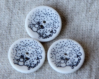 White winter 18 mm ref 479 buttons