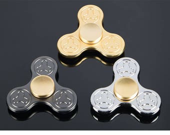 Metal Fidget Spinner Zinc Gold Silver Black