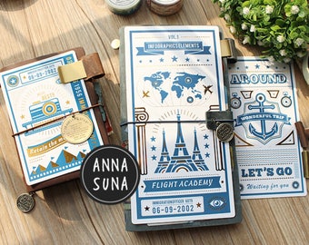 Original Travelers Notebook Underlay, Hobonichi Underlay, Notebook Dashboard