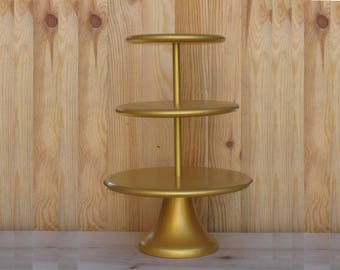 3 Tier Cupcake Stand 14/16/18 Wedding, Bridal, Birthday Сustom Cupcake Stand Gold Cupcake Tower