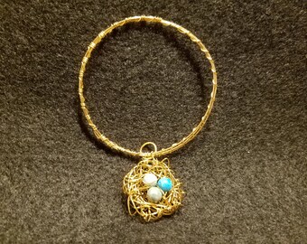 Bird's Nest Bracelet (Robin Eggs)