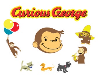 Download Curious george svg | Etsy