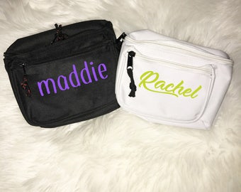 Custom Fanny Pack- Waist Bag, Embroidered Fanny Pack, Cute Fanny pack, Name Fanny Pack,Bachelorette Fanny Pack, Bachelorette Party Gifts
