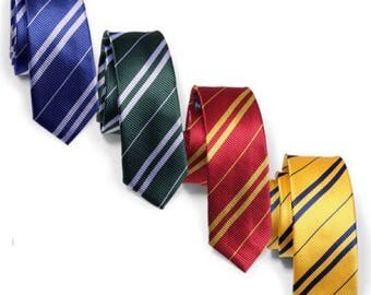 Harry Potter Gryffindor Ravenclaw Slytherin Hufflepuff Style Ties