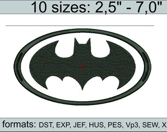 Batman Applique Machine Embroidery Design Batman embroidery design logo / embroidery designs / INSTANT download machine embroidery patter