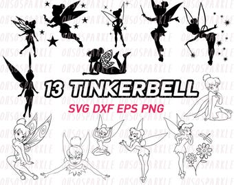 tinkerbell svg, tinker bell svg, eps, dxf, clip art, clipart, cut files, fairy, fairies, image, cricut, cut files, silhouette