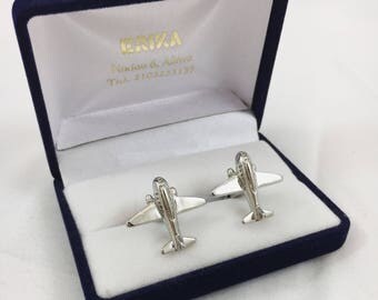 Airplane Cufflinks - cufflinks for men - wedding cufflinks - gift for him - Gifts for Men - Anniversary Gift