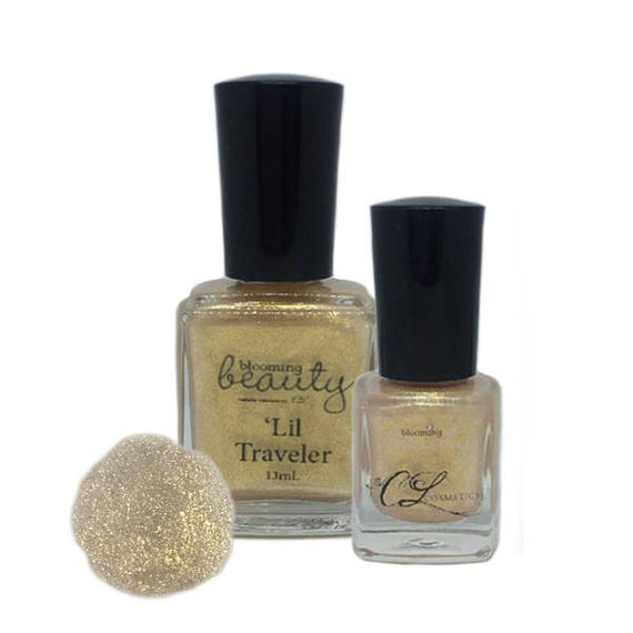 Soft Champagne Gold Shimmer Nail Polish Lil' Traveler