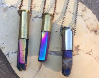 Aura Quartz Crystal Bullet