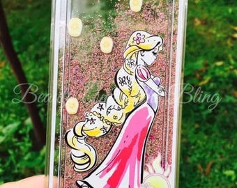 Disney Princess Liquid Glitter IPhone Case