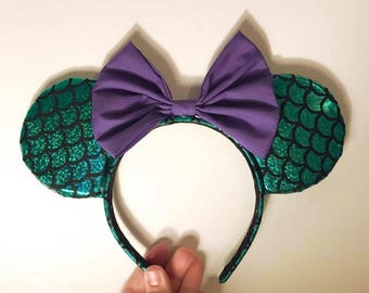 The Little Mermaid Ariel, Mickey and Minnie Mouse, Classic Disney Character Ears Headband