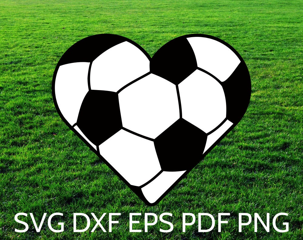 Download SVG Soccer Heart Ball design and cut file for Cricut ...