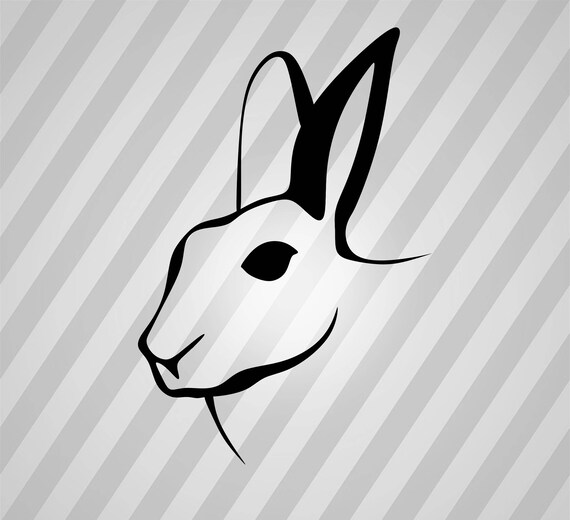 Rabbit Silhouette Bunny Svg Dxf Eps Silhouette Rld RDWorks