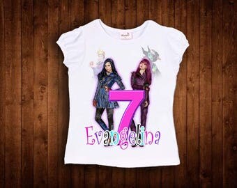 inspired by descendants birthday shirt birthday shirt