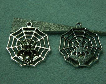 1 canvas 30 * 32 mm metal spider charm