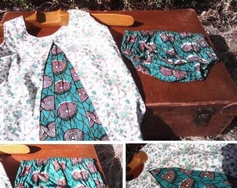 Little baby dress with her bloomers