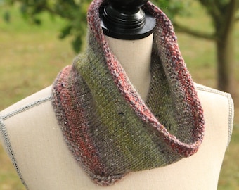 Snood, cowl neck knitted wool Adriafil
