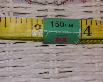 1 meter length 150cm neon yellow stitching