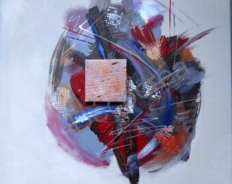 Abstract painting "turmoil in the colors"
