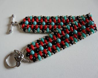 ETHNIC WOVEN BEADED BRACELET