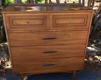 Midcentury Broyhill Sculptura Highboy Dresser