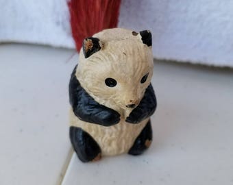 Antique Men's Shaving Brush with Panda Handle