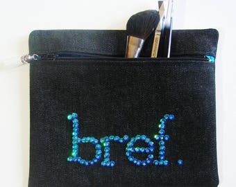 Turquoise "Noreen" brief case - makeup case