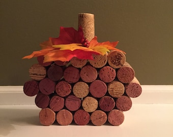 Rustic Wine Cork Pumpkin