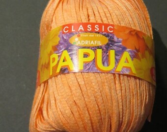 Flat cotton, Adriafil Papua, plain orange