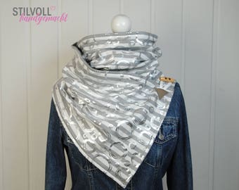 STYLISH * tube scarf "GlitzerKreise"
