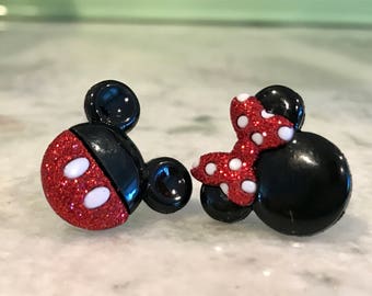 Disney Earrings, Mickey Mouse Earrings, Minnie Mouse Earrings, Disney Jewelry, Disney Vacation Earrings, Mouse Ears
