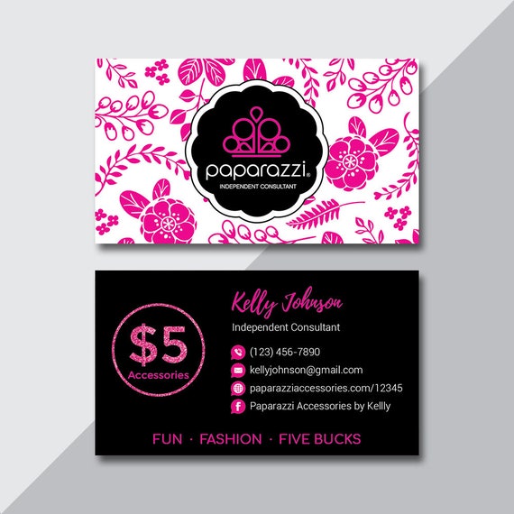Paparazzi Business Card Custom Paparazzi Accessories Business