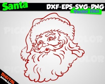 Download Santa face | Etsy
