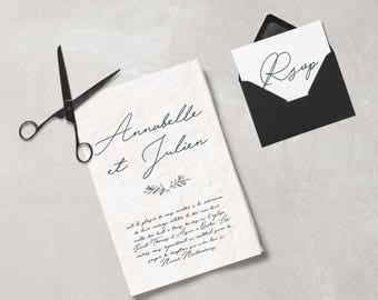 Simple and Elegant calligraphy for Wedding Stationary