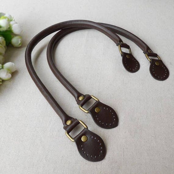 A pair of purse handle PU leather strap for Bag Leather