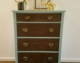 Vintage highboy dresser